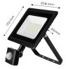NEO TOOLS Reflektor, mozgásérzékelős, 230V/30W, 2400 lum, SMD led 2 év garanciával 99-049