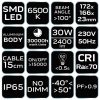 NEO TOOLS Reflektor 230V/30W, 2400lum, SMD led 2 év garanciával 99-052