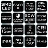 NEO TOOLS Reflektor 230V/50W, 4000lum, SMD led 2 év garanciával 99-053
