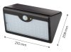 NEO TOOLS Napelemes fali reflektor távirányítóval, mozgásérzékelő, SMD LED 900 lum 99-091