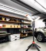NEO TOOLS Állványos reflektor, 2x4300 lum LED fényforrás, 360fokban elforgatható 2 év garanciával 99-099