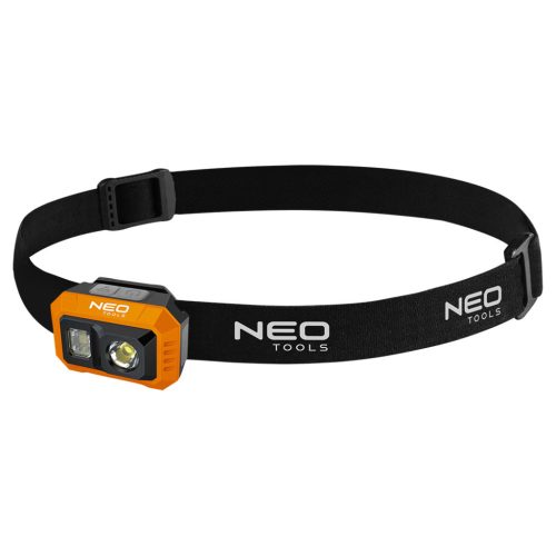 NEO TOOLS Fejlámpák kínálódobozban, tölthető, 500 lum fényerő, COB led, Rendelési egység: 12db 99-115