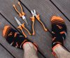 NEO TOOLS Munkazokni, 80% pamut, szerszám mintás 43-46, narancs/fekete, Neo GD031