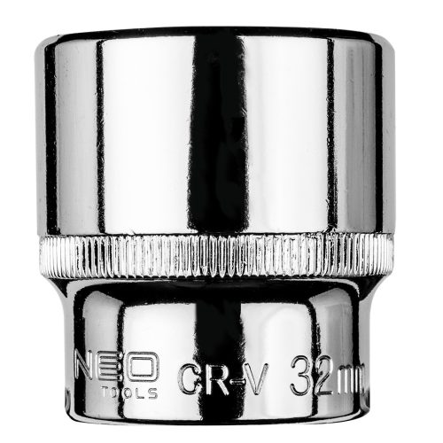 NEO TOOLS Dugókulcs 32mm, 1/2", hatlapú 25 év garanciával 08-432