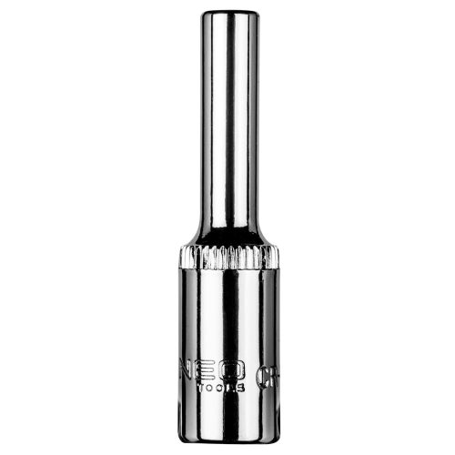 NEO TOOLS Dugókulcs 4mm, 1/4", hosszú hatlapú 25 év garanciával 08-487